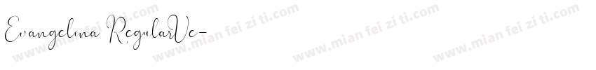 Evangelina RegularVe字体转换